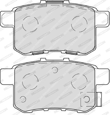 FERODO Комплект тормозных колодок, дисковый тормоз FDB4198