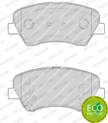 FERODO Комплект тормозных колодок, дисковый тормоз FDB4613