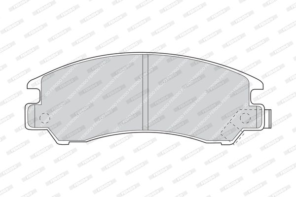FERODO Комплект тормозных колодок, дисковый тормоз FDB489
