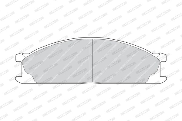 FERODO Комплект тормозных колодок, дисковый тормоз FDB641