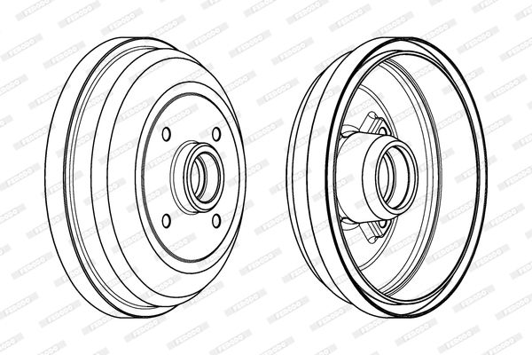 FERODO Bremžu trumulis FDR329711