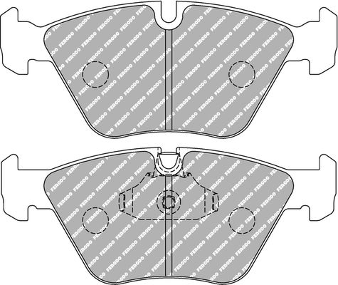 FERODO Комплект тормозных колодок, дисковый тормоз FDS1073