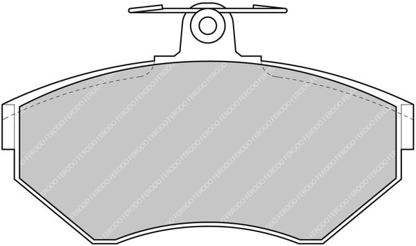 FERODO Комплект тормозных колодок, дисковый тормоз FDS1312