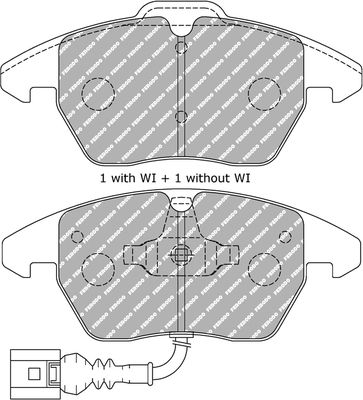 FERODO Комплект тормозных колодок, дисковый тормоз FDS1641