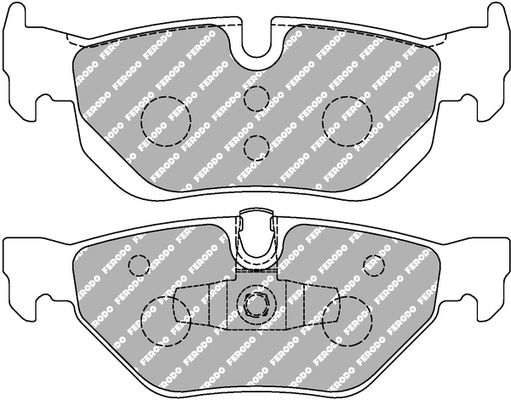FERODO Комплект тормозных колодок, дисковый тормоз FDS1807