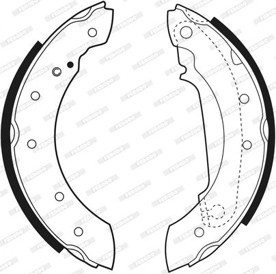 FERODO Комплект тормозных колодок FSB330