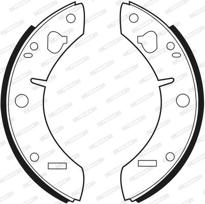 FERODO Комплект тормозных колодок FSB372