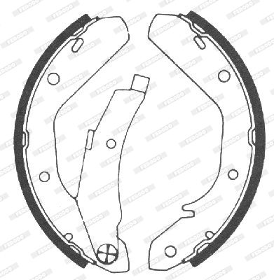 FERODO Комплект тормозных колодок FSB38