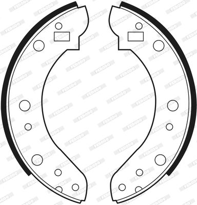 FERODO Комплект тормозных колодок FSB389