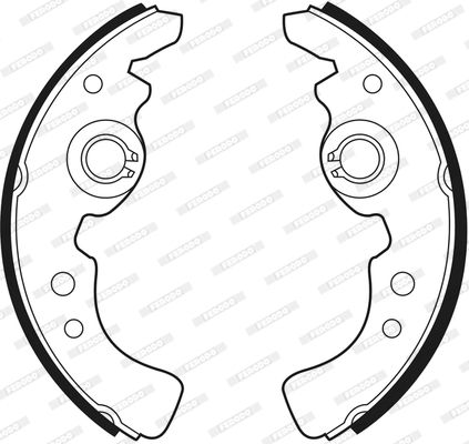 FERODO Комплект тормозных колодок FSB400