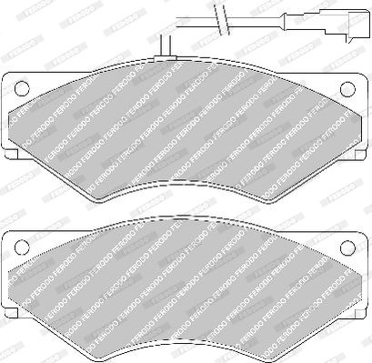 FERODO Комплект тормозных колодок, дисковый тормоз FVR1350