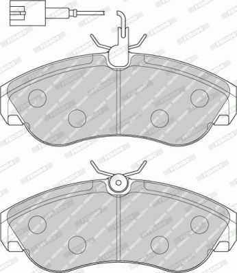 FERODO Комплект тормозных колодок, дисковый тормоз FVR1397