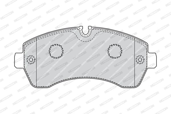 FERODO Комплект тормозных колодок, дисковый тормоз FVR4470