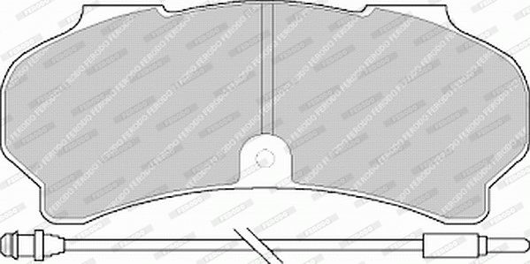 FERODO Комплект тормозных колодок, дисковый тормоз FVR626