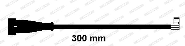 FERODO Сигнализатор, износ тормозных колодок FWI305