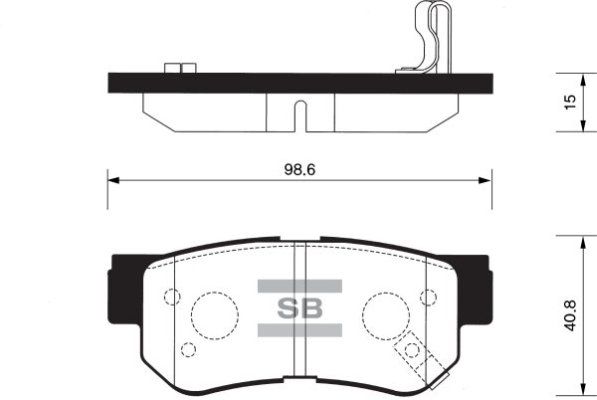 FI.BA Комплект тормозных колодок, дисковый тормоз FBP1117