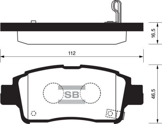 FI.BA Комплект тормозных колодок, дисковый тормоз FBP1230