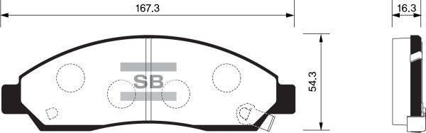 FI.BA Комплект тормозных колодок, дисковый тормоз FBP1408