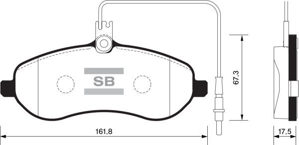 FI.BA Комплект тормозных колодок, дисковый тормоз FBP1415