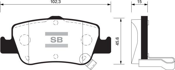 FI.BA Комплект тормозных колодок, дисковый тормоз FBP1501