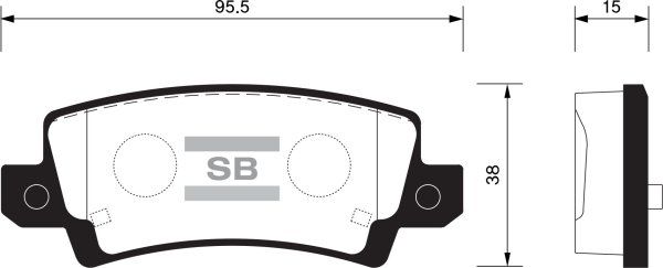 FI.BA Комплект тормозных колодок, дисковый тормоз FBP1503