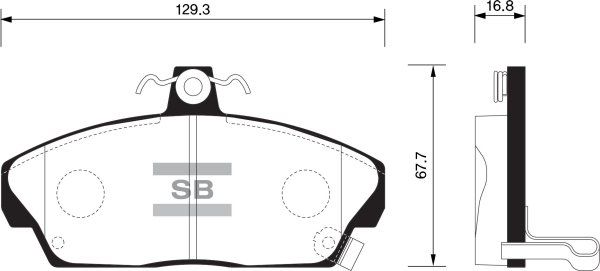 FI.BA Комплект тормозных колодок, дисковый тормоз FBP1571