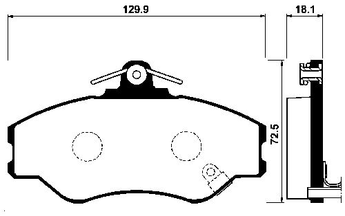 FI.BA Комплект тормозных колодок, дисковый тормоз FBP4158