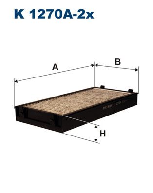 FILTRON Фильтр, воздух во внутренном пространстве K 1270A-2x