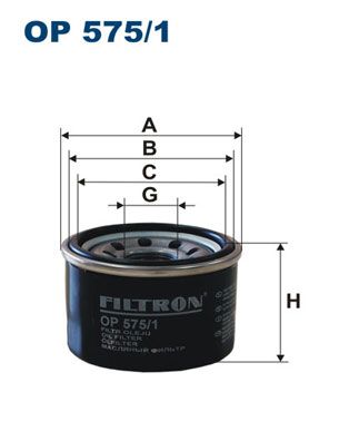 FILTRON Eļļas filtrs OP 575/1