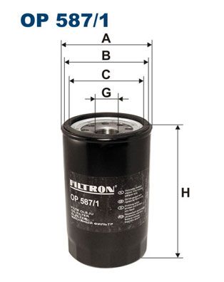 FILTRON Eļļas filtrs OP 587/1