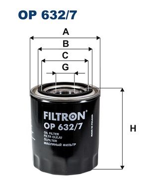 FILTRON Eļļas filtrs OP 632/7