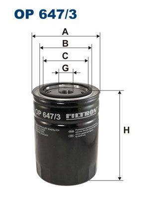 FILTRON Eļļas filtrs OP 647/3