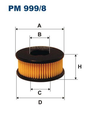 FILTRON Degvielas filtrs PM 999/8