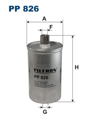 FILTRON Топливный фильтр PP 826