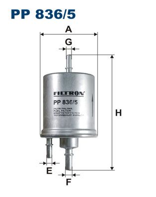 FILTRON Топливный фильтр PP 836/5