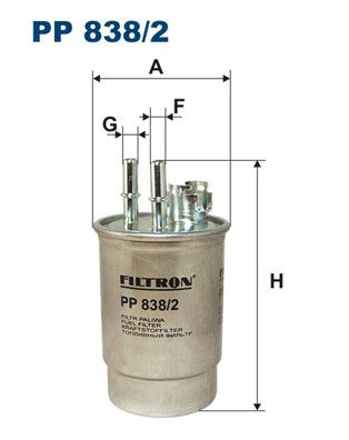 FILTRON Топливный фильтр PP 838/2