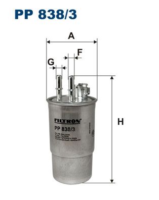 FILTRON Топливный фильтр PP 838/3