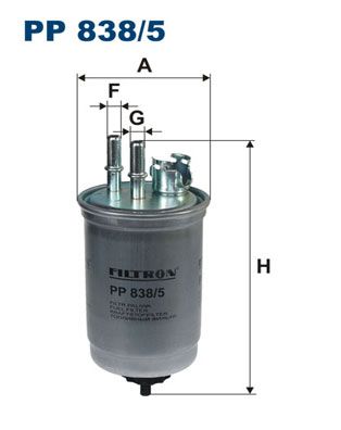 FILTRON Degvielas filtrs PP 838/5