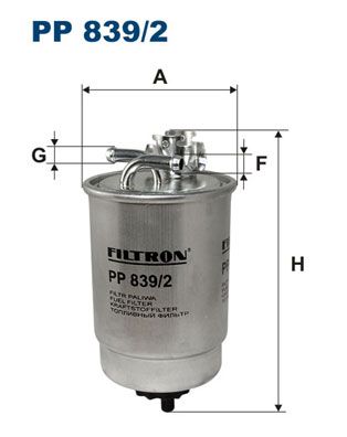 FILTRON Топливный фильтр PP 839/2