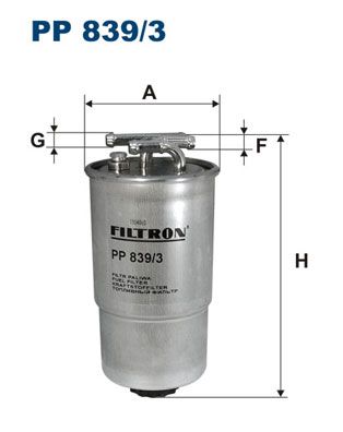 FILTRON Топливный фильтр PP 839/3