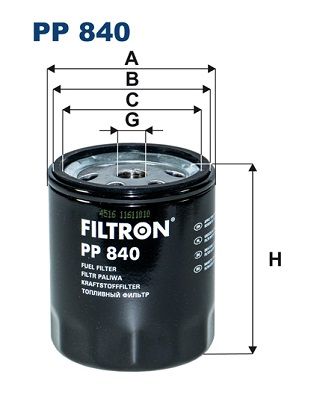 FILTRON Топливный фильтр PP 840