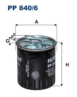 FILTRON Топливный фильтр PP 840/6