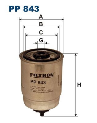 FILTRON Топливный фильтр PP 843