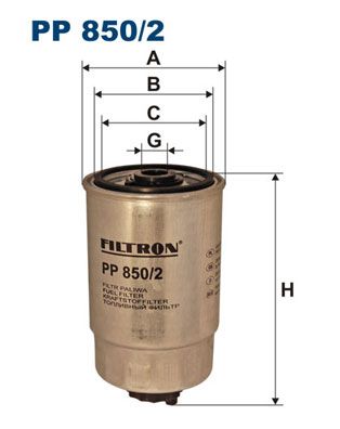 FILTRON Топливный фильтр PP 850/2