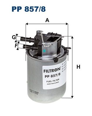 FILTRON Degvielas filtrs PP 857/8