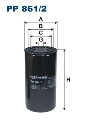 FILTRON Топливный фильтр PP 861/2
