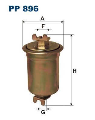 FILTRON Degvielas filtrs PP 896