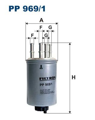 FILTRON Топливный фильтр PP 969/1