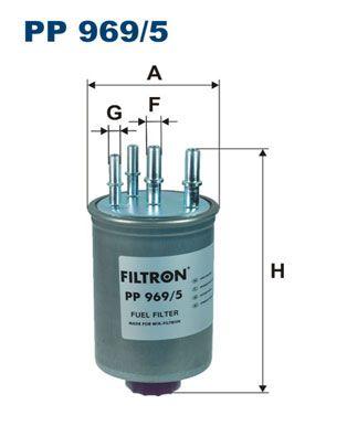 FILTRON Топливный фильтр PP 969/5