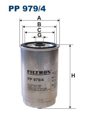 FILTRON Топливный фильтр PP 979/4